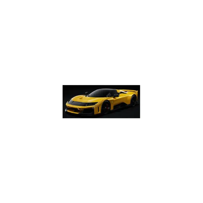 2024 Ferrari F80 Yellow "Giallo Tristrato" with Black Wheels Miniatuur Korting