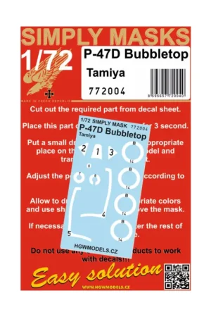 Hete Deal Republic P-47D Thunderbolt Bubble top - SIMPLY MASKS Canopy + wheels masks. Designed for Tamiya.Easy solution.