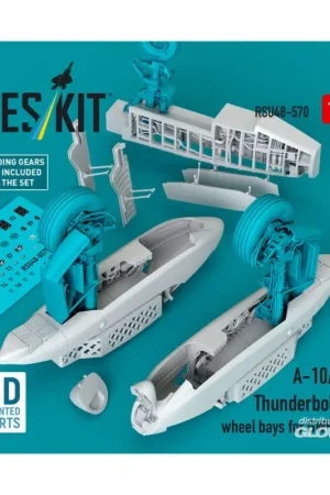 Tijdelijk Beschikbaar A-10A/C Thunderbolt II wheel bays (3D Printed) for Great Wall Hobby