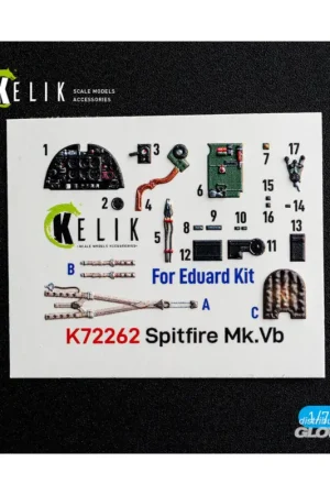 Spitfire Mk.Vb - interior 3D decals for Eduard Rechtstreeks Van De Fabrikant