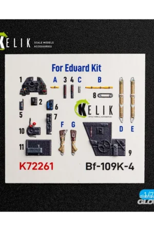Shop Nu Bf-109K-4 - interior 3D decals for Eduard