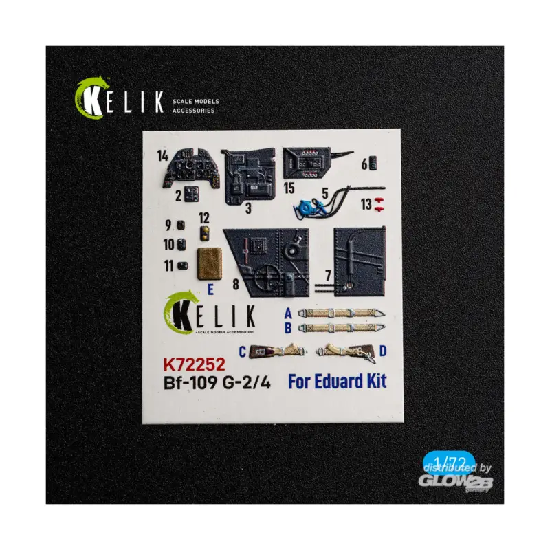 Bf-109 G-2/4 - interior 3D decals for Eduard Must-Have
