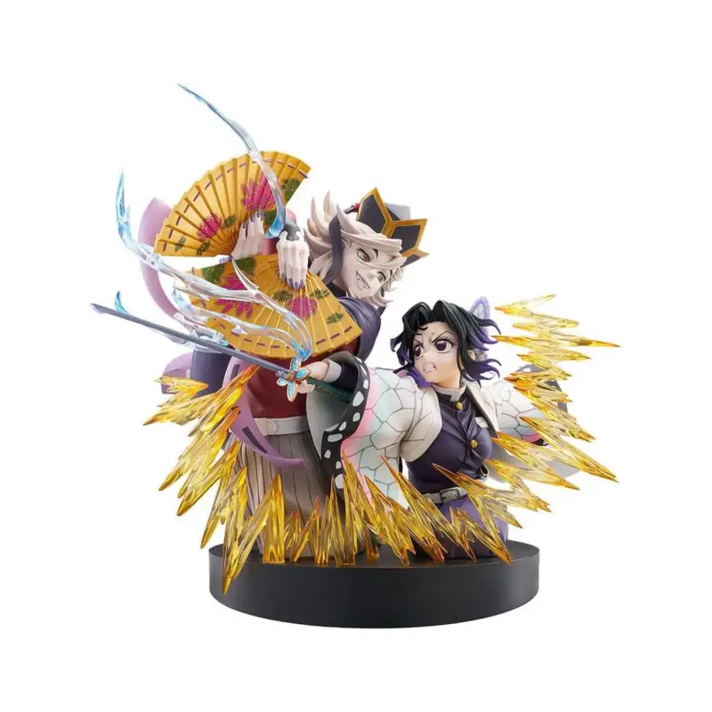 Flitsaanbieding Demon Slayer: Kimetsu no Yaiba pack 2 PVC figures Shinobu Kocho & Doma 18 cm Figuurtje