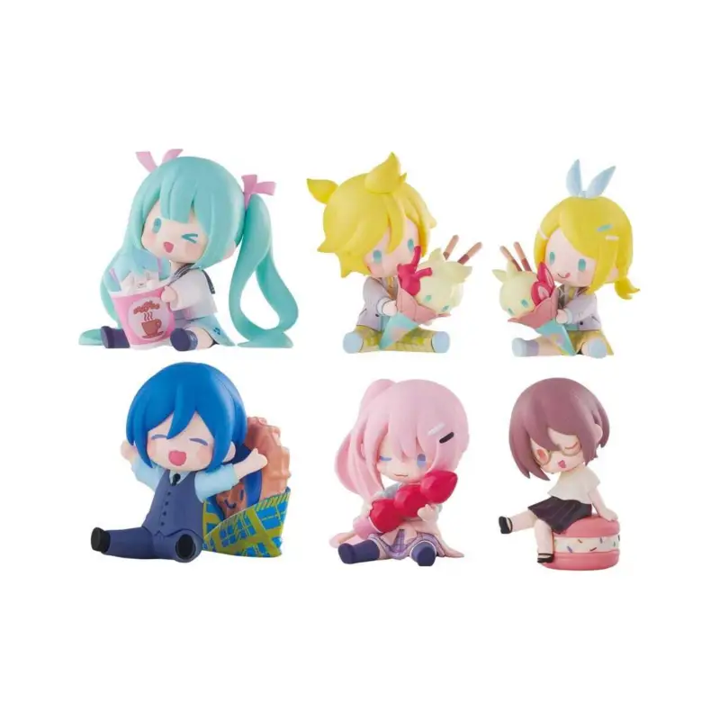 Bestel Nu Hatsune Miku pack 6 Sweet School Life mini heo Figures exclusive 6 cm Figuurtje