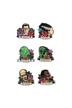 UNIVERSAL MONSTERS - Floral Tattoos - Funko Blind Box Enamel Pins Must-Have