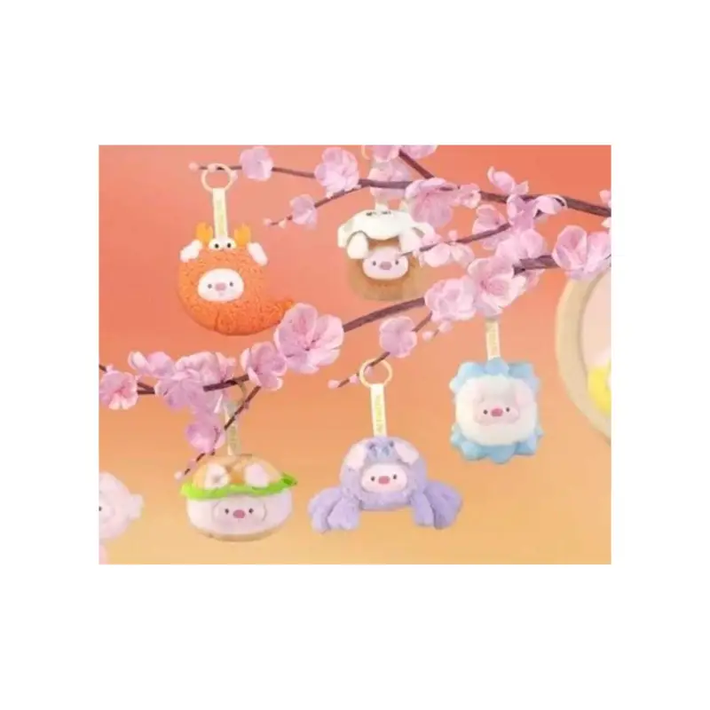 Mini GeeGeePig plush keychain Mini Transformations 12cm Blind Box Display (6) Lage Prijs