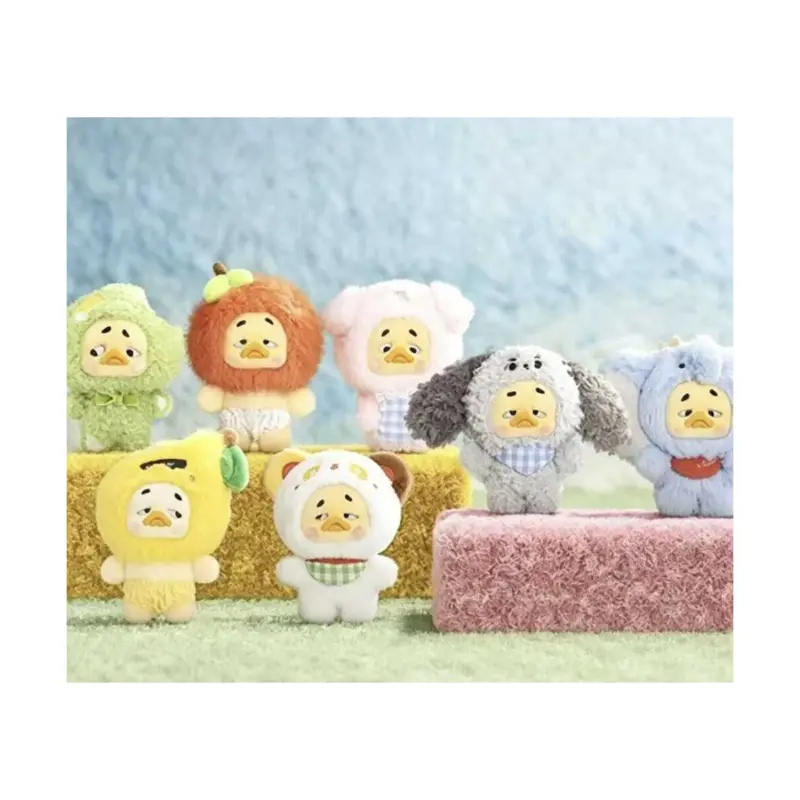 Aanbieding Mini Upset Duck plush keychain Wish List Duck 12 cm Blind Box Display (6)
