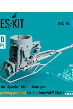 Weekendaanbieding AH-64 Apache M230 chain gun (in parking position) for Academy / AFV Club kit (3D Printed)