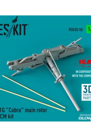 Uitverkoop AH-1G Cobra main rotor for ICM kit (3D Printed)
