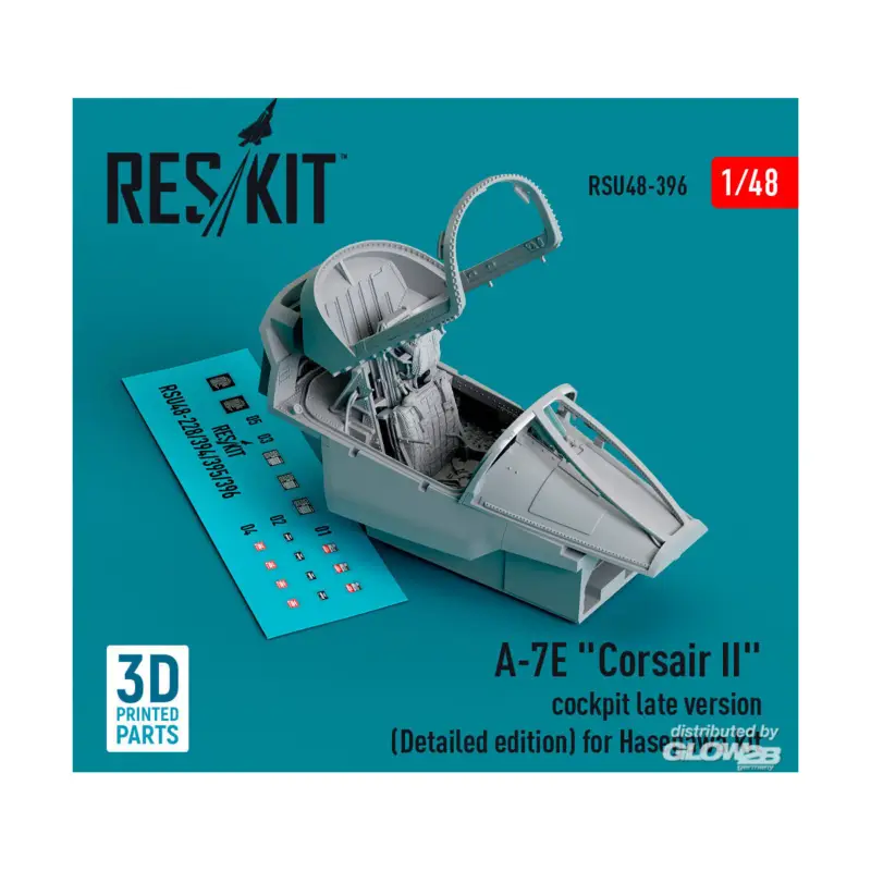 A-7E Corsair II cockpit late version (Detailed edition) for Hasegawa kit (3D Printed) Superprijs