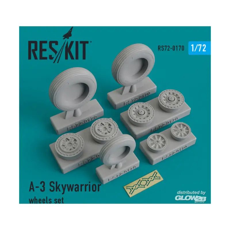 A-3 Skywarrior wheels set Beperkte Voorraad