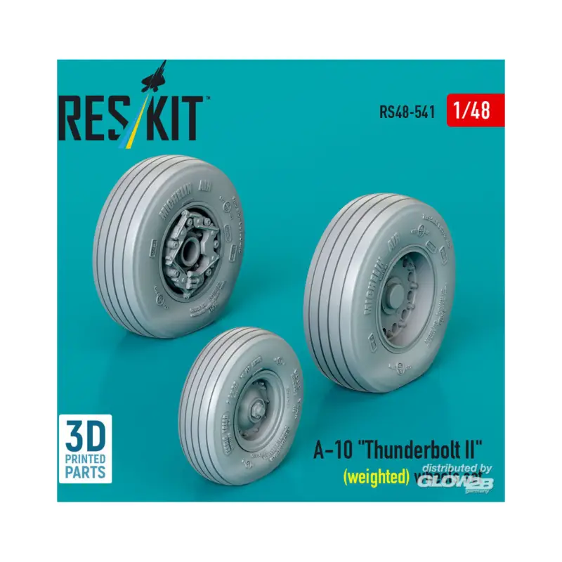 A-10 Thunderbolt II (weighted) wheels set (3D Printed) Lage Kosten