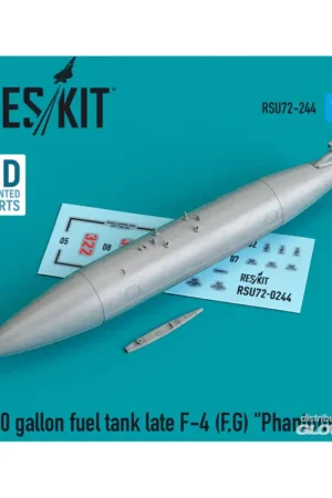 Voordeelprijs 610 gallon fuel tank late F-4 (F, G) Phantom II (3D Printed)