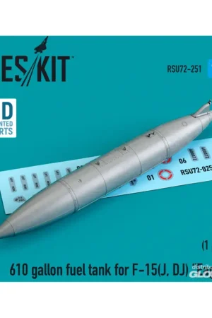 610 gallon fuel tank for F-15(J, DJ) Eagle (3D Printed) Koopje