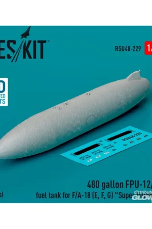 480 gallon FPU-12/A fuel tank for F/A-18 (E, F, G) Super Hornet (1 pcs) (3D Printed) Shop Nu