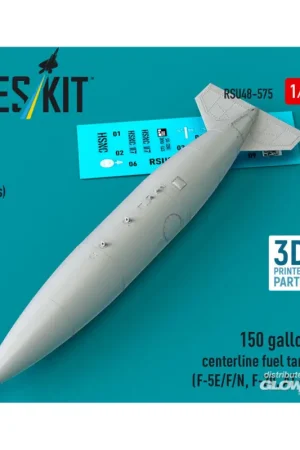 150 gallon centerline fuel tank (F-5E/F/N, F-20, AT-3) (1 pcs) (3D Printed) Betrouwbaar