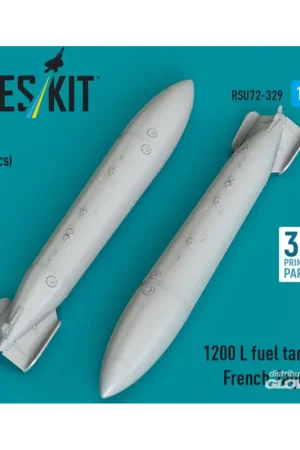 1200 L fuel tanks French Jaguar (2 pcs) (3D Printed) Bestseller