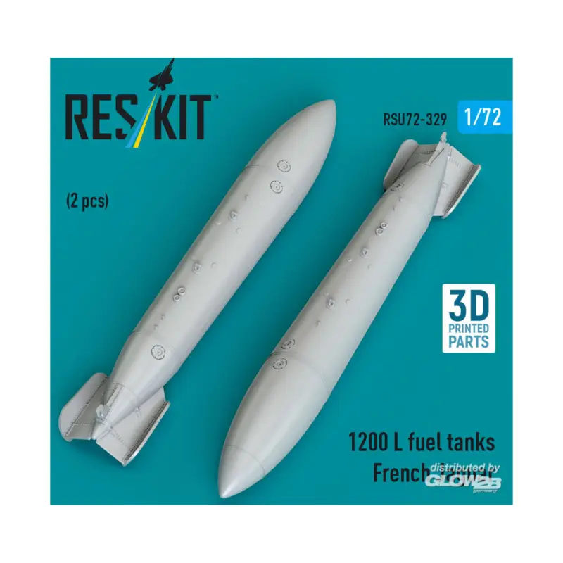 1200 L fuel tanks French Jaguar (2 pcs) (3D Printed) Bestseller