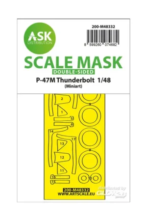 Hete Deal P-47M Thunderbolt double-sided express fit mask for Miniart