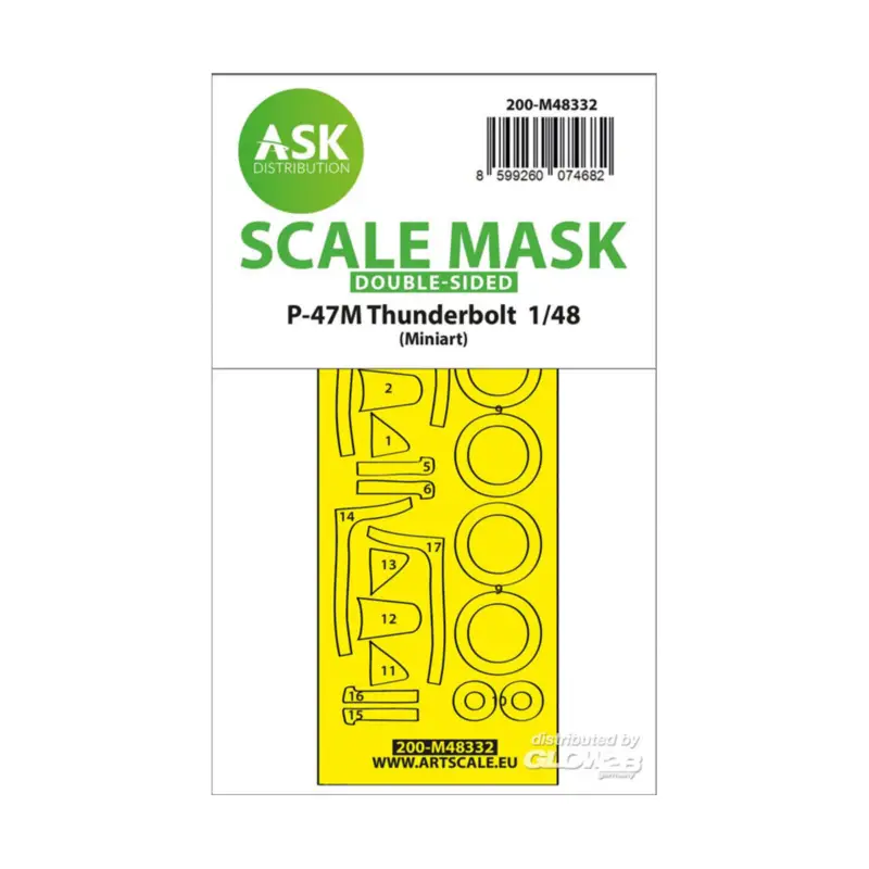 Hete Deal P-47M Thunderbolt double-sided express fit mask for Miniart