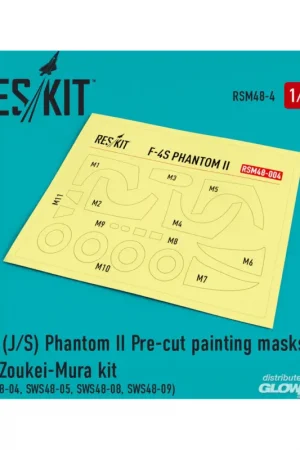 Aanbieding F-4 (J,S) Phantom II Pre-cut painting masks for Zoukei-Mura (SWS48-04, SWS48-05, SWS48-08, SWS48-09) kit