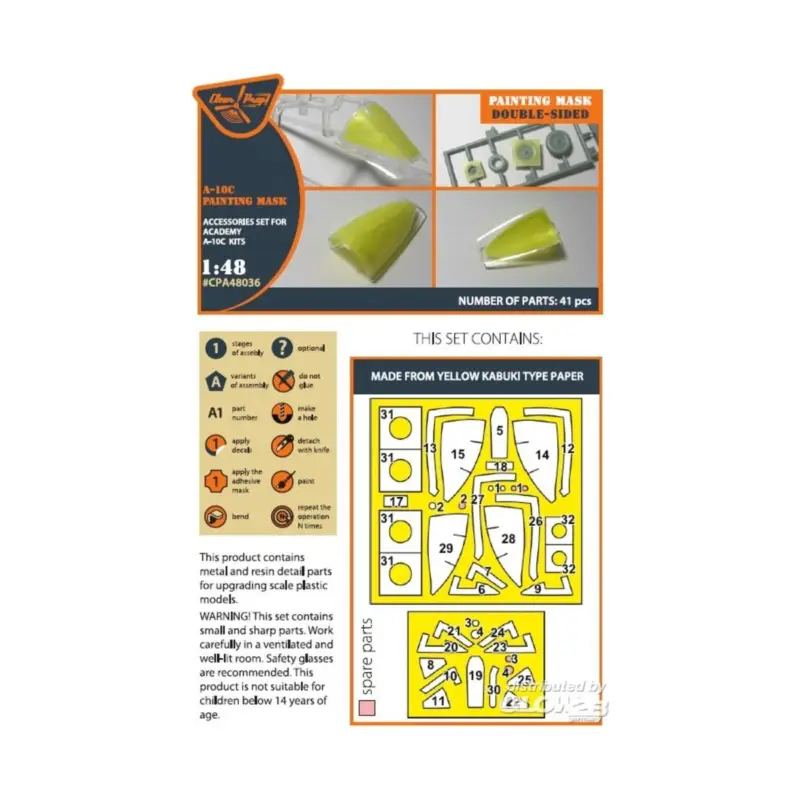A-10C double-sided painting mask for ACADEMY kit Voordeelprijs