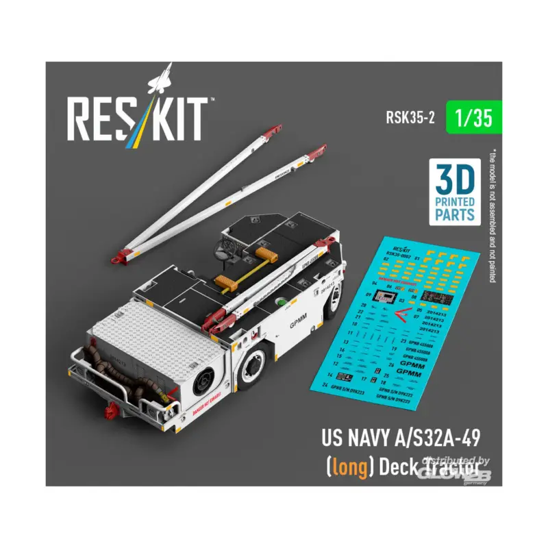 US NAVY A/S32A-49 (long) Deck Tractor (3D Printed model kit) Koop Online