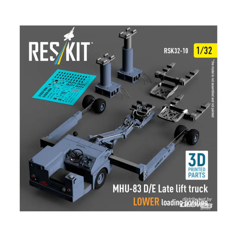 Shop Nu MHU-83 D/E Late lift truck LOWER loading position (3D Printed model kit)