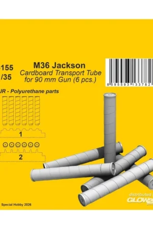 M36 Jackson Cardboard Transport Tube for 90 mm Gun (6 pcs.) Beste Prijs