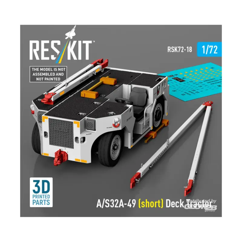 A/S32A-49 (short) Deck Tractor (3D Printed model kit) Goedkoop