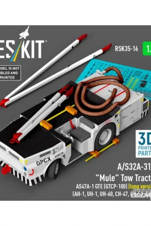 A/S32A-31A Mule Tow Tractor AS47A-1 GTE (GTCP-100) (long version) (AH-1, UH-1, UH-60, CH-47, CH-53, SH-3) (3D Printed model kit) Dagaanbieding