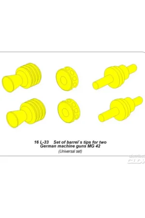 Beste Prijs Set of barrel's tips for two German machine guns MG 42