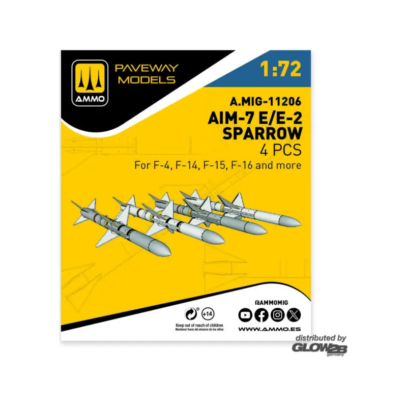 Uitverkoop AIM-7E/E2 Sparrow (4 pcs)