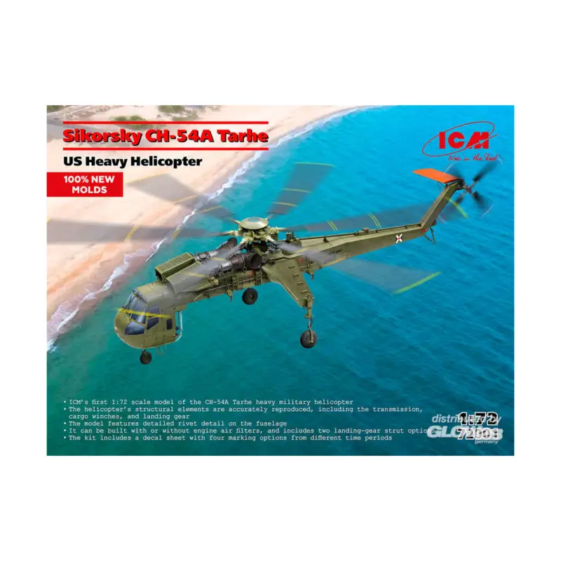Sikorsky CH-54A Tarhe, US Heavy Helicopter (100% new moulds) Betrouwbaar