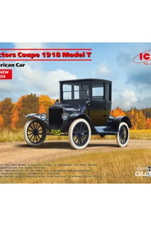 Beperkte Voorraad Doctors Coupe 1917 Model T, American Car (100% new molds)