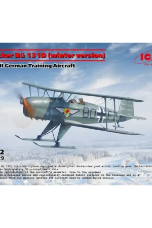 Bücker Bü 131D (winter version), WWII German Training Aircraft Populair