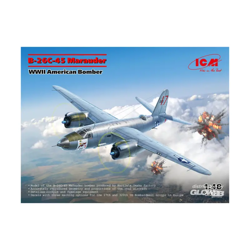 B-26C-45 Marauder, WWII American Bomber Finale Uitverkoop