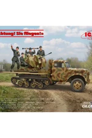 Achtung! Sie fliegen! (Sd.Kfz.3b with 2 cm Flak 38 and crew) Actieprijs