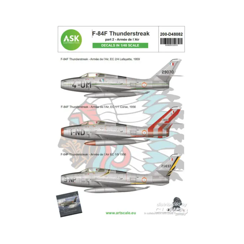 Lage Kosten Decal F-84F Thunderstreak Part 2 - French Air Force