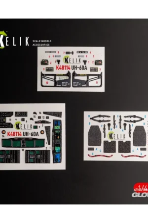 UH-60A Black Hawk - Type 2 Defense Intelligence of Ukraine interior 3D decals for ICM kit Finale Uitverkoop