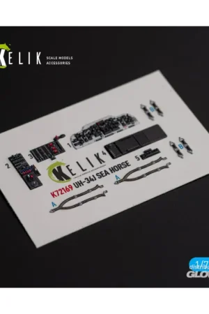 Snelle Levering UH-34J SEA HORSE - interior 3D decals for Italeri kit
