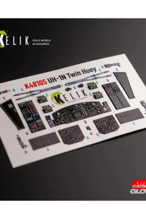 UH-1N Twin Huey - interior 3D decals for Zimi Model/KittyHawk kit Gereduceerde Prijs