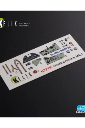 Sea Hurricane Mk I interior 3D decals for Arma Hobby kit Direct Beschikbaar