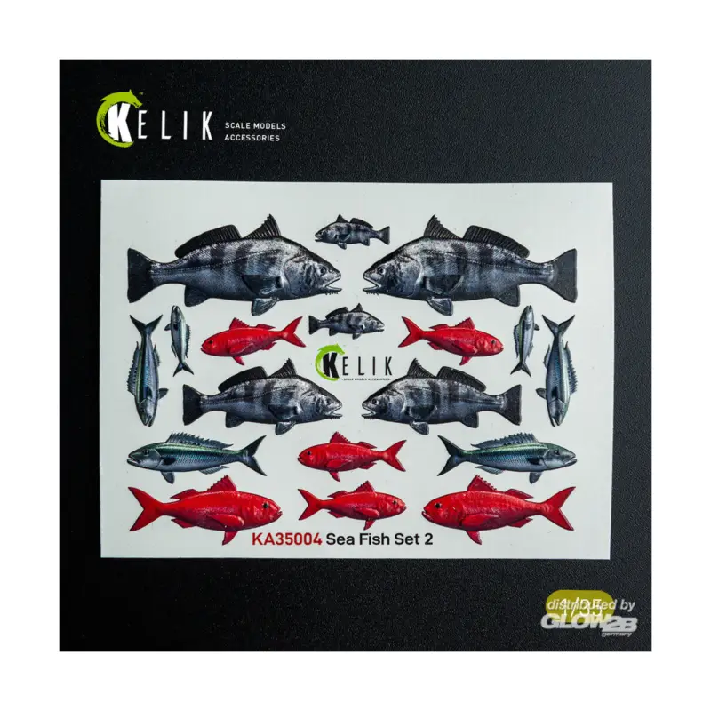 Koop Online Sea Fish set Type 2 - 3D Decal for dioramas
