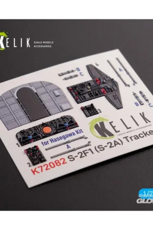 S-2A Tracker interior 3D decals for Hasegawa kit Snelle Levering
