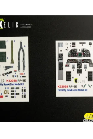 RF-5E - interior 3D decals for Kitty Hawk/Zimi models kit Gecertificeerd