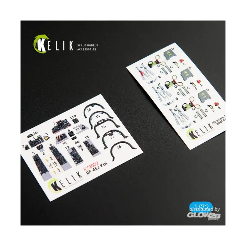 RF-4EJ Phantom II interior 3D decals for Fine Molds kit Beperkte Voorraad