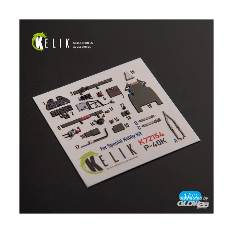P-40K - interior 3D decals for Special Hobby kit Betrouwbaar