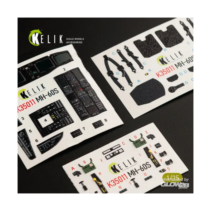 Hete Deal MH-60S Knight Hawk interior 3D decals for Kitty Hawk / Zimimodel kit