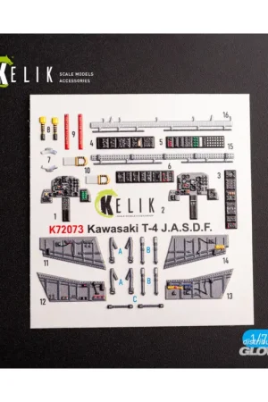 Aanbieding Kawasaki T-4 - interior 3D decals for Hasegawa kit